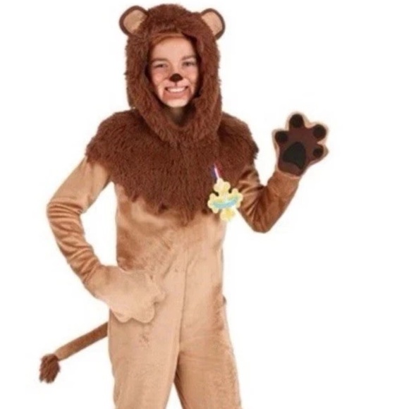 Wizard of Oz Cowardly Lion Kid's Halloween Costume Child medium (8- - Picture 1 of 3